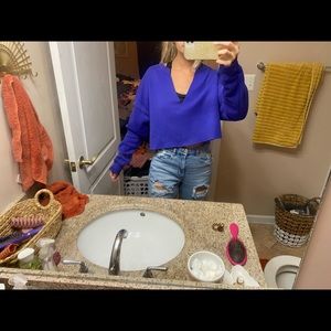 Urban outfitters cropped sweatshirt